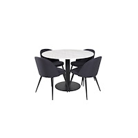 Venture Home Estelle Matbord med Velvet Stolarna