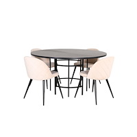 Venture Home Copenhagen Matbord med Velvet Stolarna