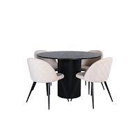 Venture Home Bianca Matbord med Velvet Stolarna