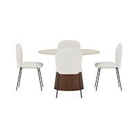 Venture Home Lanzo Matbord med Carl Stolarna