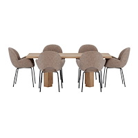 Venture Home Lillehammer Matbord med Florensa Stolarna