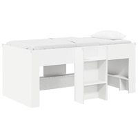 vidaXL Barns hög sängram 2 pcs Vit 163 x 101,1 x 68,5 cm