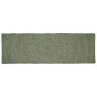 vidaXL Områdesmattor Olivgrön 80 x 300 cm Jute