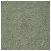 vidaXL Områdesmattor Olivgrön 160 x 160 cm Jute