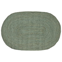 vidaXL Områdesmattor Olivgrön 122 x 183 cm Jute