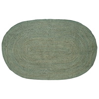 vidaXL Områdesmattor Olivgrön 205 x 305 cm Jute