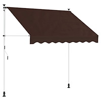vidaXL Manuell Utdragbar Markis Brun 250 cm