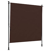 vidaXL Utomhus rullgardin Brun 150 x 270 cm