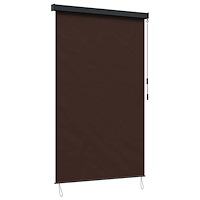 vidaXL Rullgardin Brun 80 x 250 cm Tyg och Aluminium