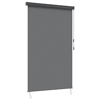 vidaXL Rullgardin Ljusgrå 120 x 250 cm Tyg och Aluminium