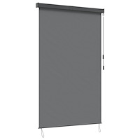 vidaXL Rullgardin Ljusgrå 140 x 250 cm Tyg och Aluminium