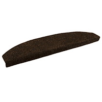 vidaXL Självhäftande trappmattor 15 pcs Brun 80 x 24,5 x 3,5 cm