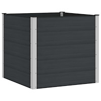 vidaXL Upphöjd odlingslåda Svart 100 x 100 x 91 cm