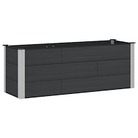 vidaXL Upphöjd odlingslåda Svart 150 x 50 x 54 cm
