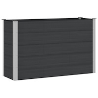 vidaXL Upphöjd odlingslåda Svart 150 x 50 x 91 cm