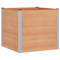 vidaXL Upphöjd odlingslåda Brun 100 x 100 x 91 cm