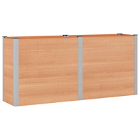 vidaXL Upphöjd odlingslåda Brun 200 x 50 x 91 cm