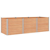 vidaXL Upphöjd odlingslåda Brun 300 x 100 x 91 cm