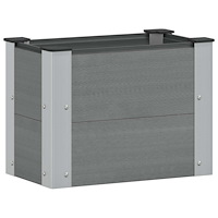 vidaXL Upphöjd odlingslåda Grå 50 x 30 x 36 cm