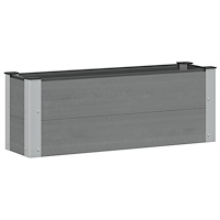 vidaXL Upphöjd odlingslåda Grå 100 x 30 36 cm