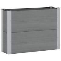 vidaXL Upphöjd odlingslåda Grå 100 x 30 x 72 cm