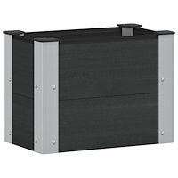 vidaXL Upphöjd odlingslåda Svart 50 x 30 x 36 cm