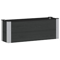 vidaXL Upphöjd odlingslåda Svart 100 x 30 x 36 cm