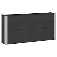 vidaXL Upphöjd odlingslåda Svart 150 x 30 x 72 cm