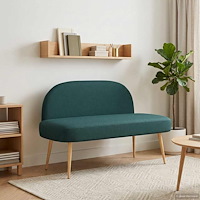 vidaXL Klädd bänk med ryggstöd Mörkgrön 110 x 60 x 76 cm Polyester