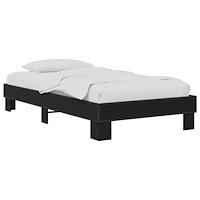 vidaXL Sängram Svart ek 80 x 200 cm Konstruerat trä
