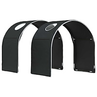vidaXL Sängtunnel 2 pcs Svart 211 x 52,5 x 2 cm Polyester