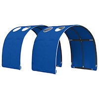vidaXL Sängtunnel 2 pcs Blå 211 x 67,5 x 2 cm Polyester