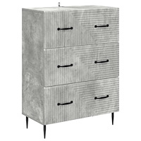 vidaXL Lådans skåp Betonggrå 66 x 34,5 x 89,5 cm Konstruerat trä