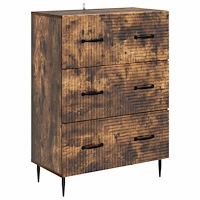 vidaXL Lådans skåp Rökt ek 66 x 34,5 x 89,5 cm Konstruerat trä
