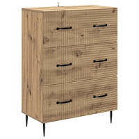 vidaXL Lådans skåp Artisan-ek 66 x 34,5 x 89,5 cm Konstruerat trä
