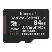 Kingston Technology Kingston Canvas Select Plus - flash-minneskort - 64 GB - mikroSDXC UHS-I