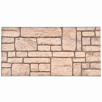 vidaXL Väggpaneler 10 pcs Beige 100 x 50 cm EPS Skum