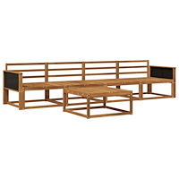 vidaXL Utomhussoffset 5 pcs Naturlig Massivt Akaciaträ