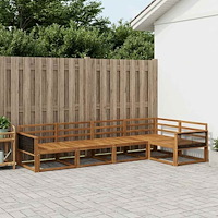 vidaXL Utomhussoffset 5 pcs Naturlig Massivt Akaciaträ