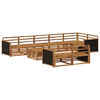 vidaXL Utomhussoffset 9 pcs