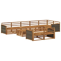 vidaXL Utomhussoffset 9 pcs