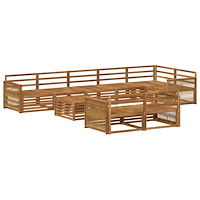 vidaXL Utomhussoffset 9 pcs