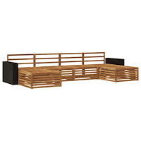 vidaXL Soffgrupper 6 pcs Massivt Akaciaträ