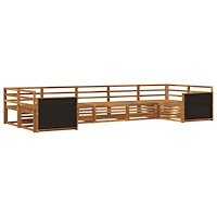 vidaXL Utomhussoffset 7 pcs Naturlig
