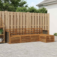 vidaXL Utomhussoffset 5 pcs Naturlig