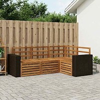 vidaXL Soffgrupper 4 pcs Massivt Akaciaträ