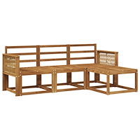 vidaXL Utomhussoffset 4 pcs Naturlig Massivt Akaciaträ