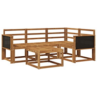 vidaXL Utomhussoffset 5 pcs Naturlig Massivt Akaciaträ