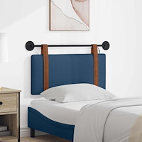 vidaXL Hängande sänggavel Med LED-lampa Blå Antik PU