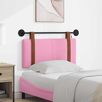 vidaXL Hängande sänggavel Med LED-lampa Rosa Antik PU